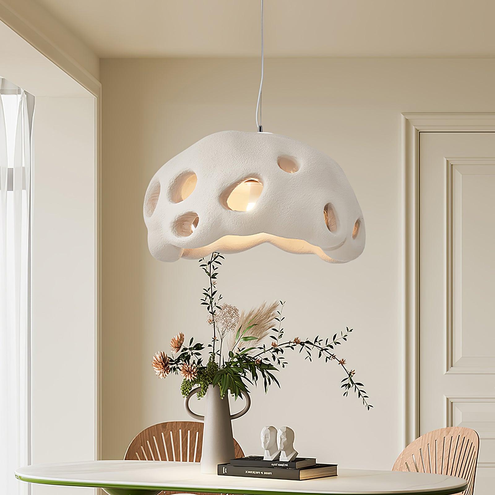 Celarira Pendant Light Resin White for Living Room