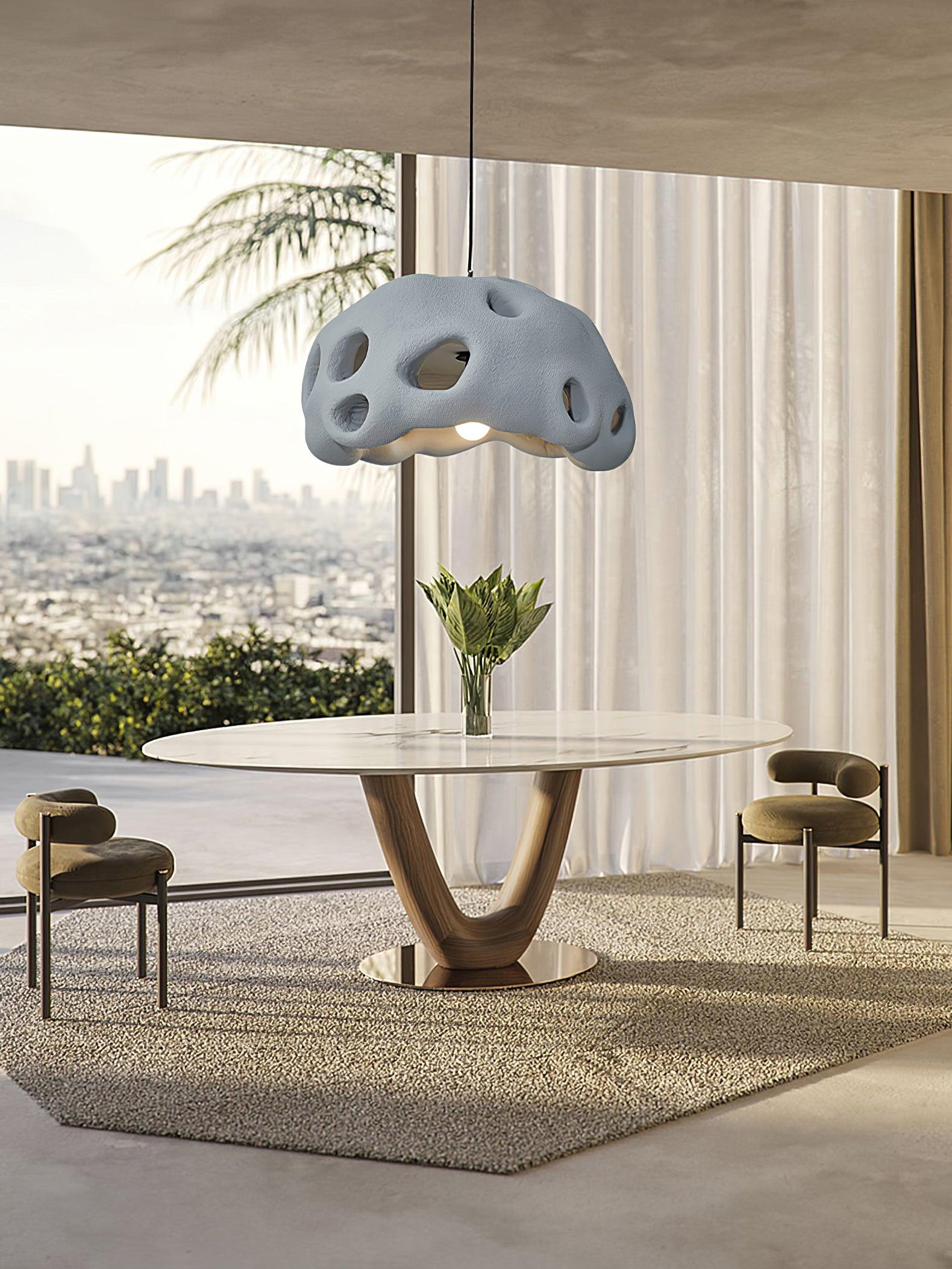 Celarira Pendant Light Resin White for Living Room