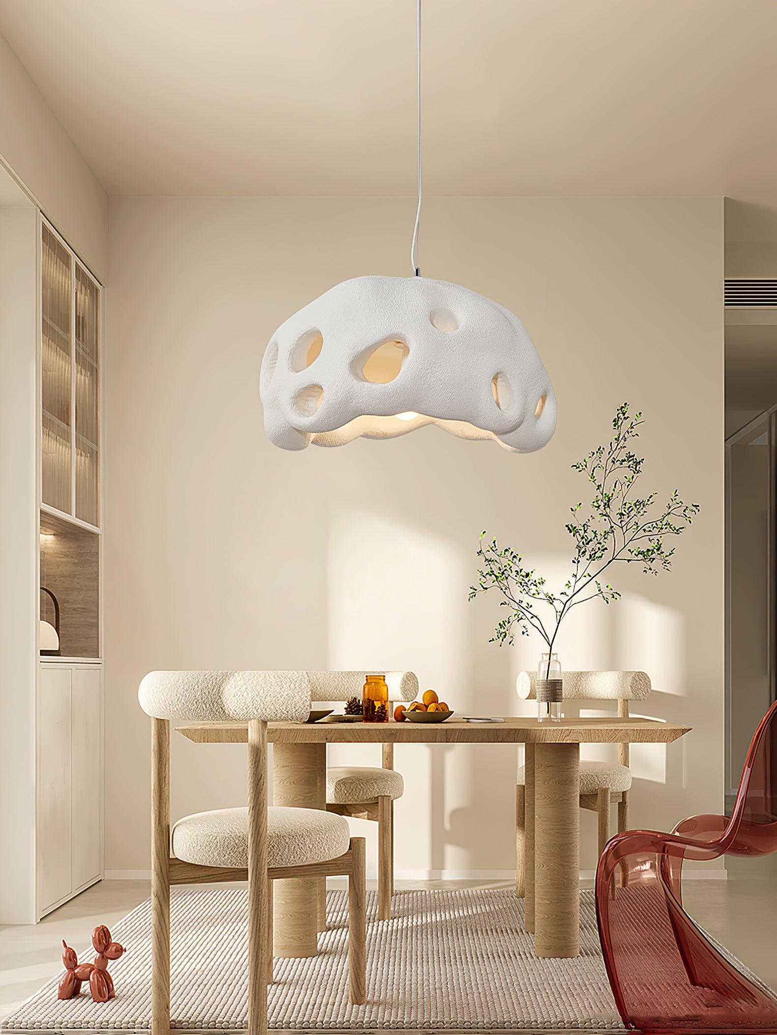 Celarira Pendant Light Resin White for Living Room