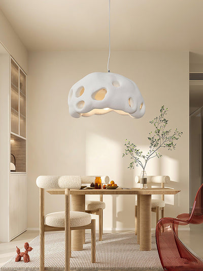 Celarira Pendant Light Resin White for Living Room