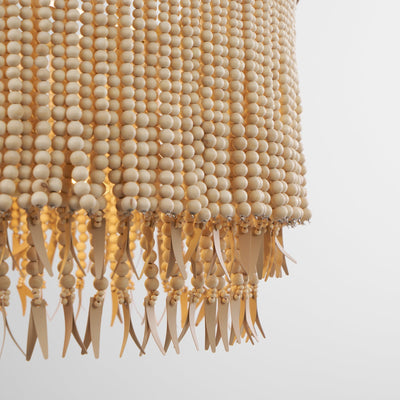 Silva Chandelier  Wood and Coconut beads