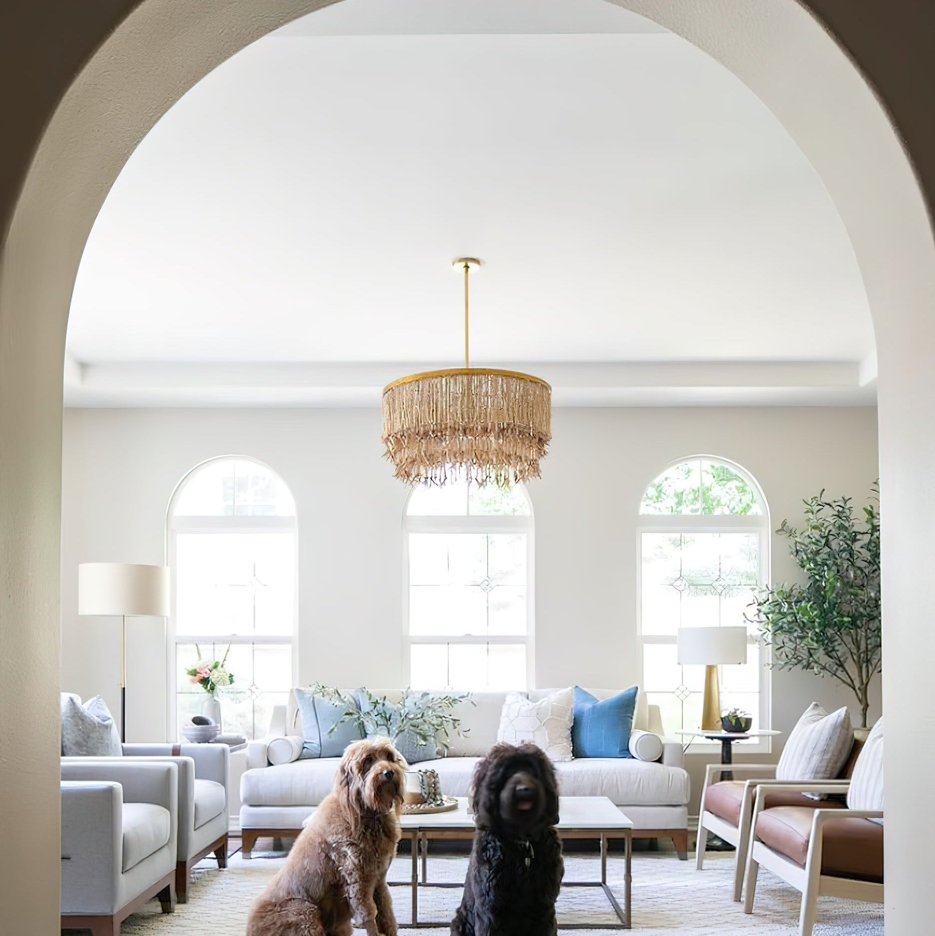 Silva Chandelier  Wood and Coconut beads