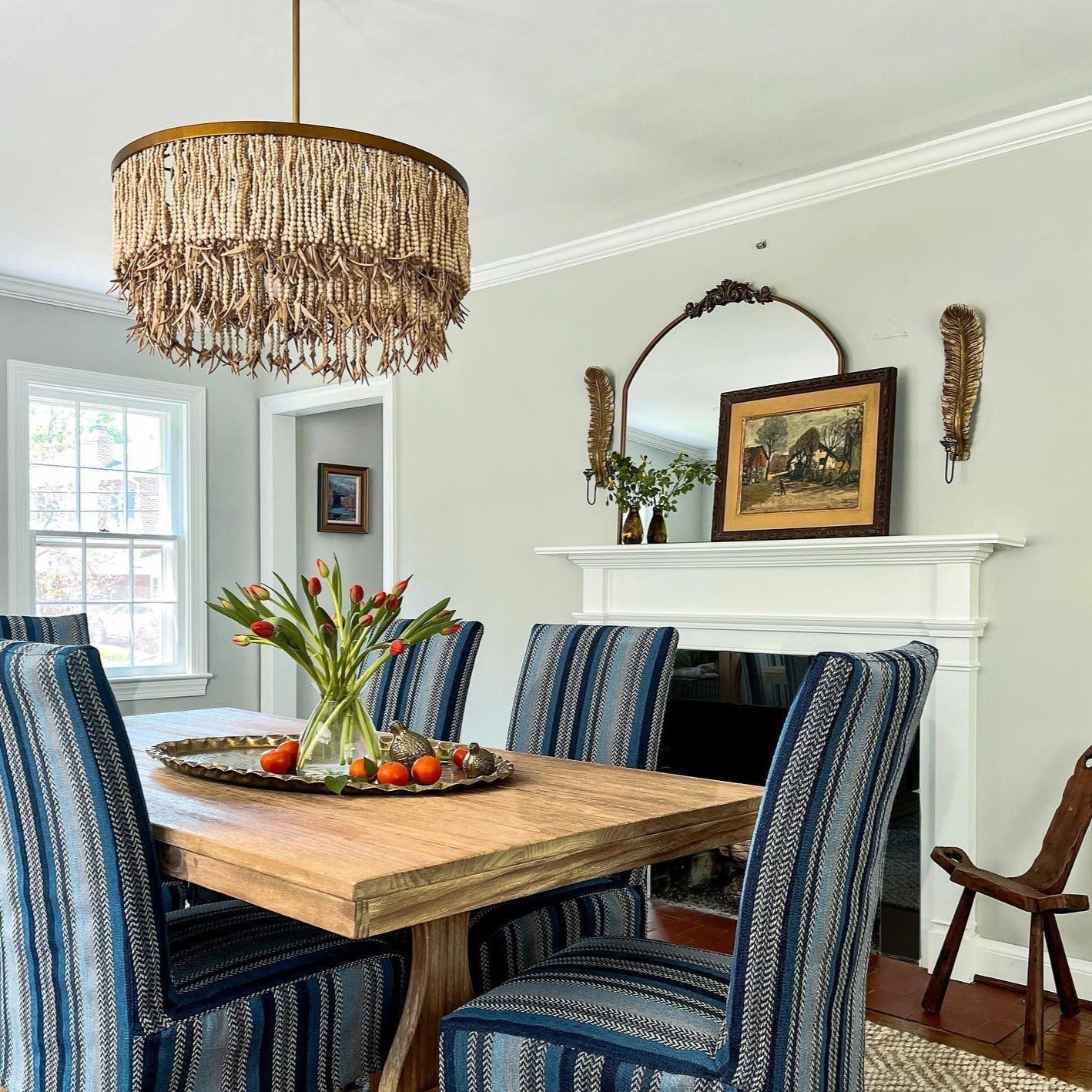 Silva Chandelier  Wood and Coconut beads
