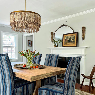 Silva Chandelier  Wood and Coconut beads