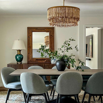 Silva Chandelier  Wood and Coconut beads