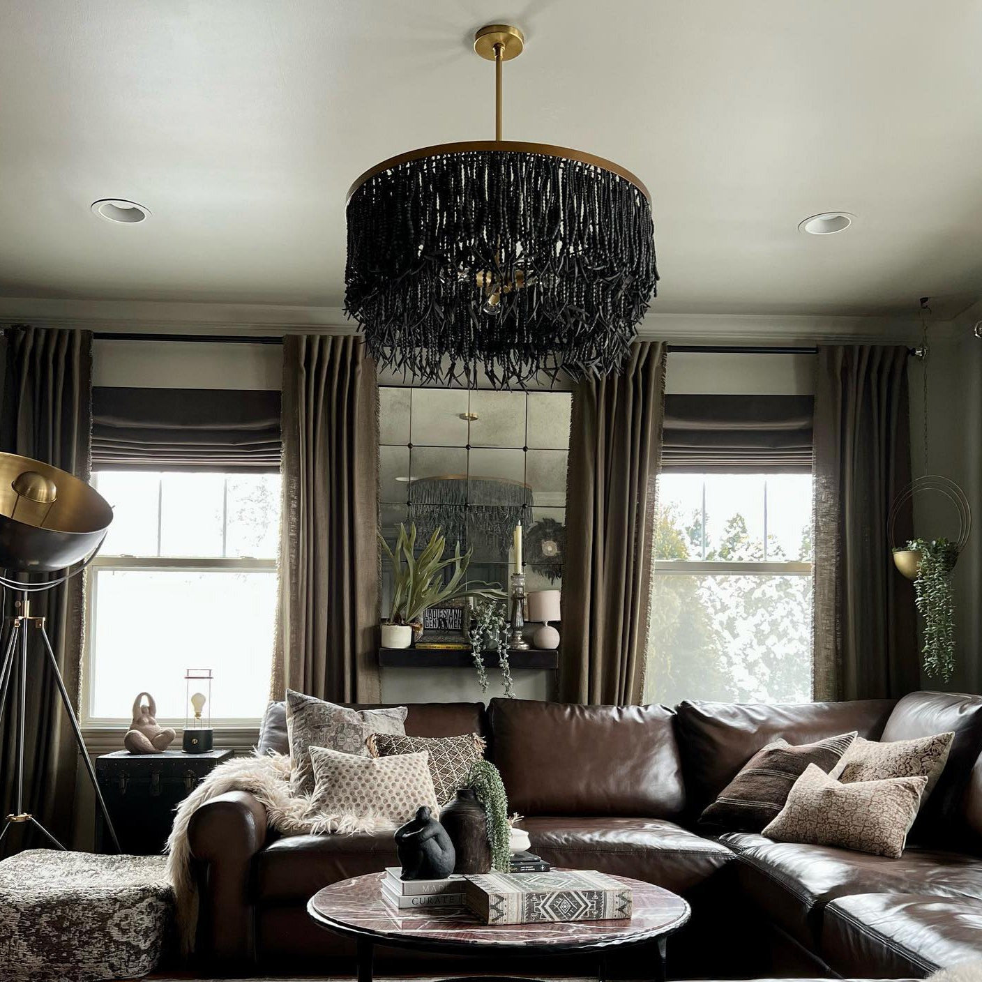 Silva Chandelier  Wood and Coconut beads