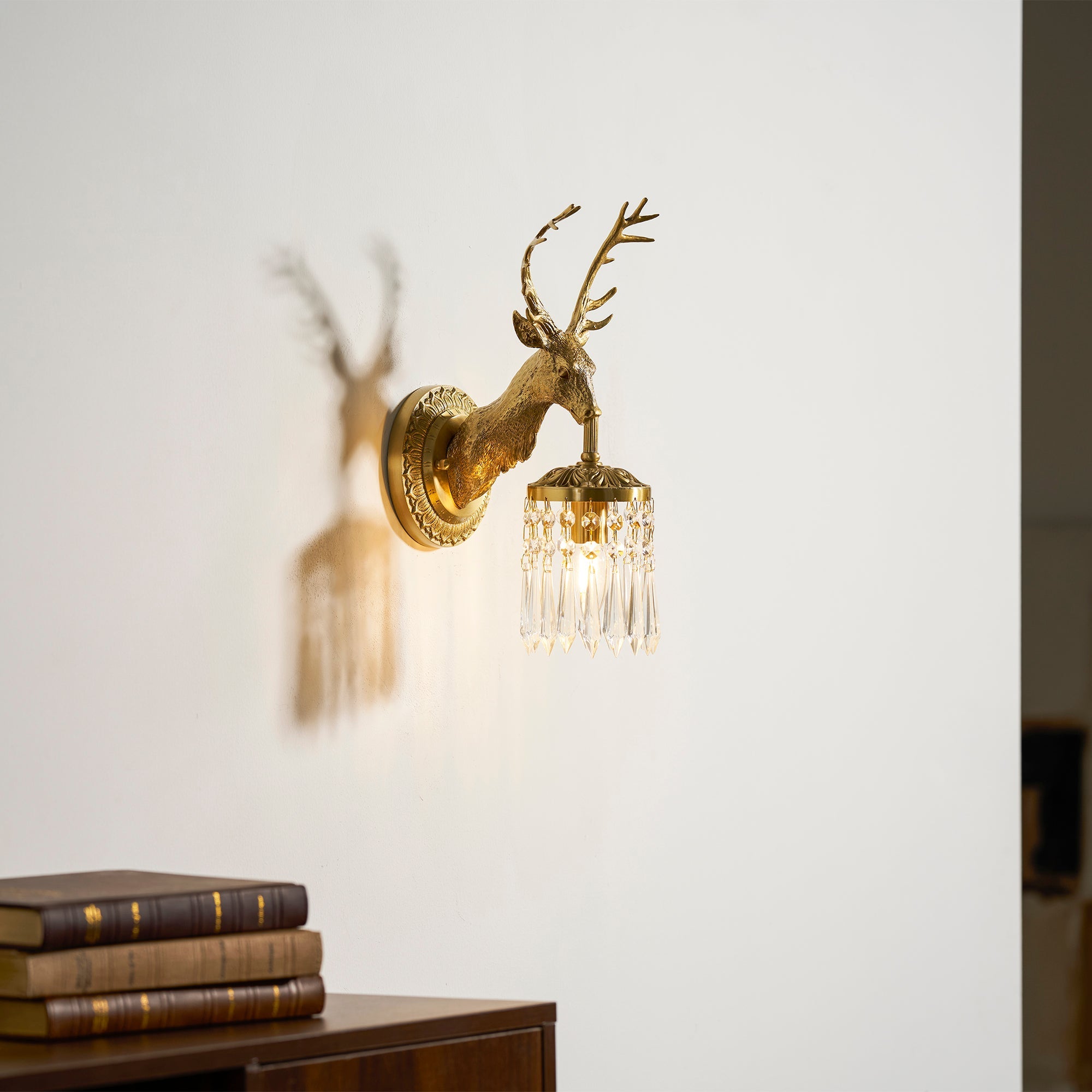 Valeridge Antler Crystal Indoor Wall Light