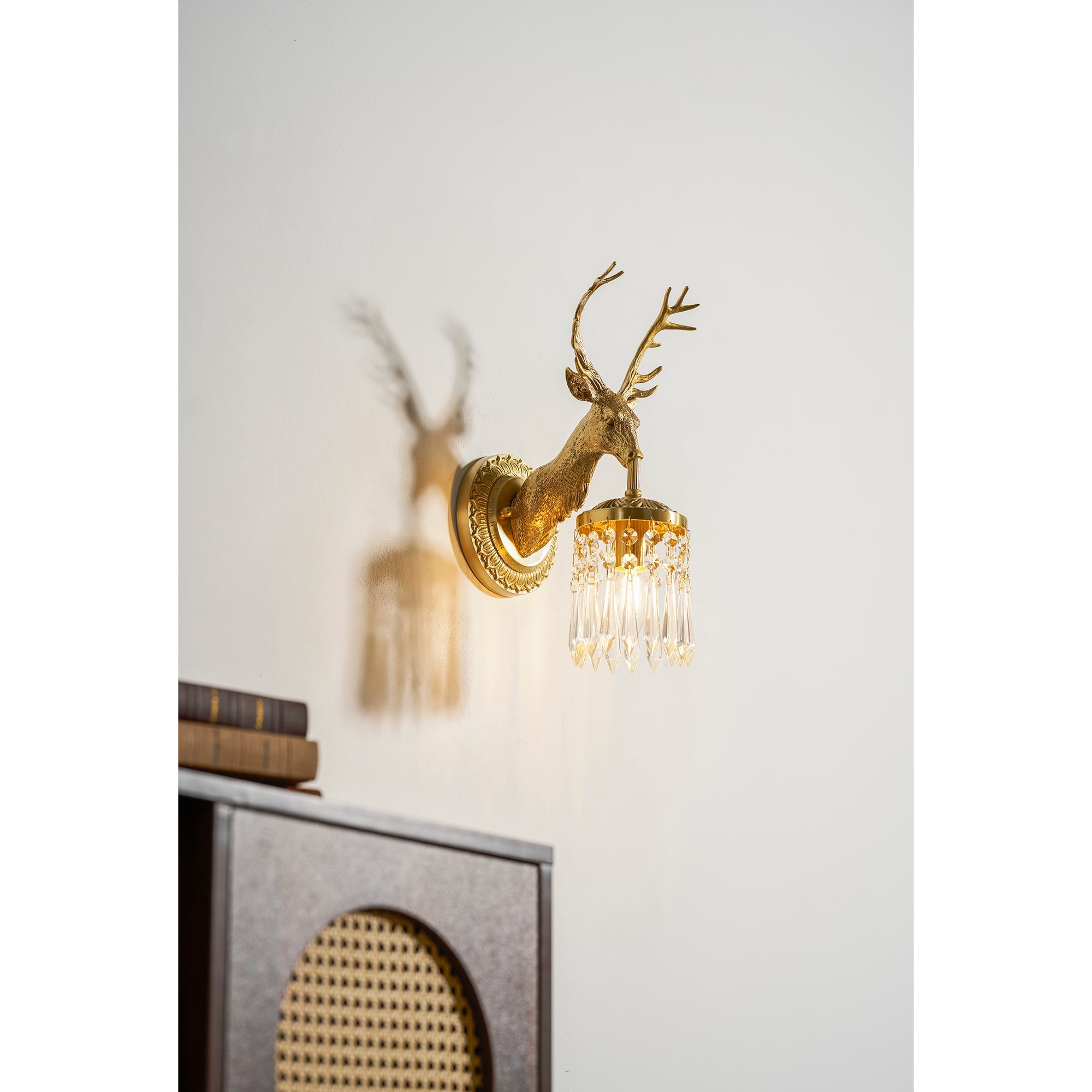 Valeridge Antler Crystal Indoor Wall Light