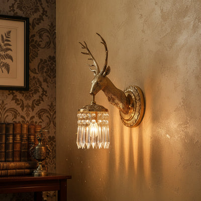 Valeridge Antler Crystal Indoor Wall Light