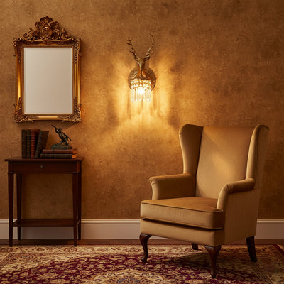 Valeridge Antler Crystal Indoor Wall Light