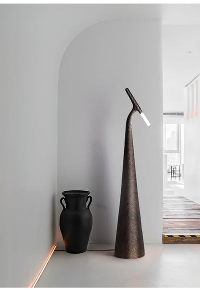 Sysolyra Textured Resin Floor Lamp
