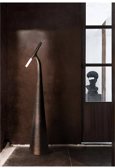 Sysolyra Textured Resin Floor Lamp