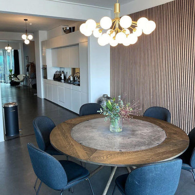 Eirelelle Pendant Lamp Glass Globe Cluster Brass