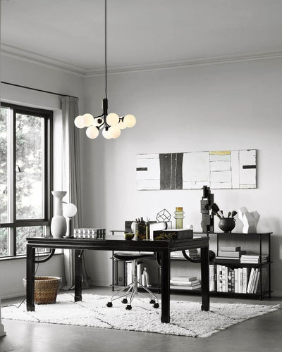 Eirelelle Pendant Lamp Glass Globe Cluster Brass