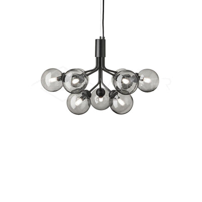 Eirelelle Pendant Lamp Glass Globe Cluster Brass