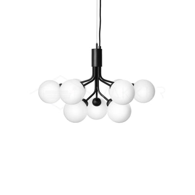 Eirelelle Pendant Lamp Glass Globe Cluster Brass