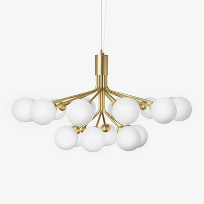 Eirelelle Pendant Lamp Glass Globe Cluster Brass