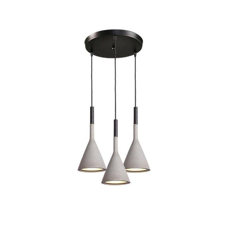 Veyloth Conical Concrete Pendant Light