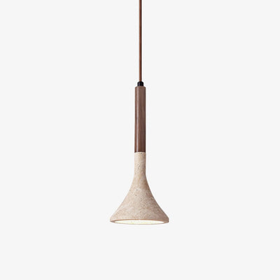 Taviaya Minimalist Travertine Pendant Light