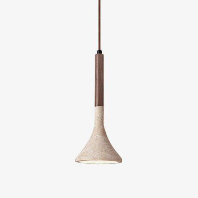 Taviaya Minimalist Travertine Pendant Light