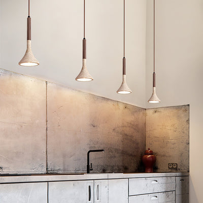 Taviaya Minimalist Travertine Pendant Light