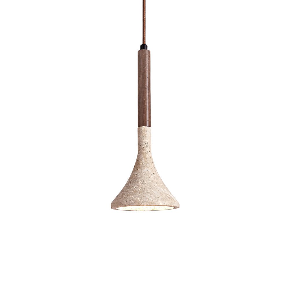 Taviaya Minimalist Travertine Pendant Light