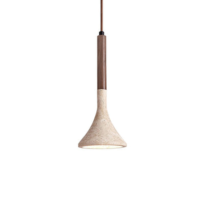 Taviaya Minimalist Travertine Pendant Light