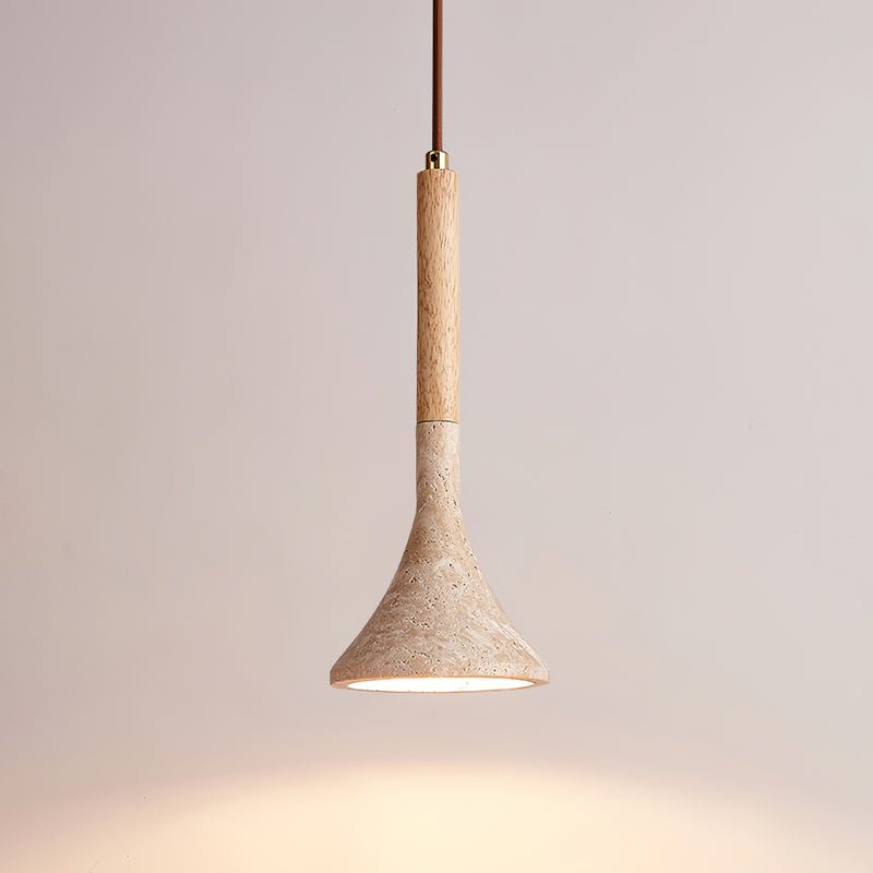 Taviaya Minimalist Travertine Pendant Light