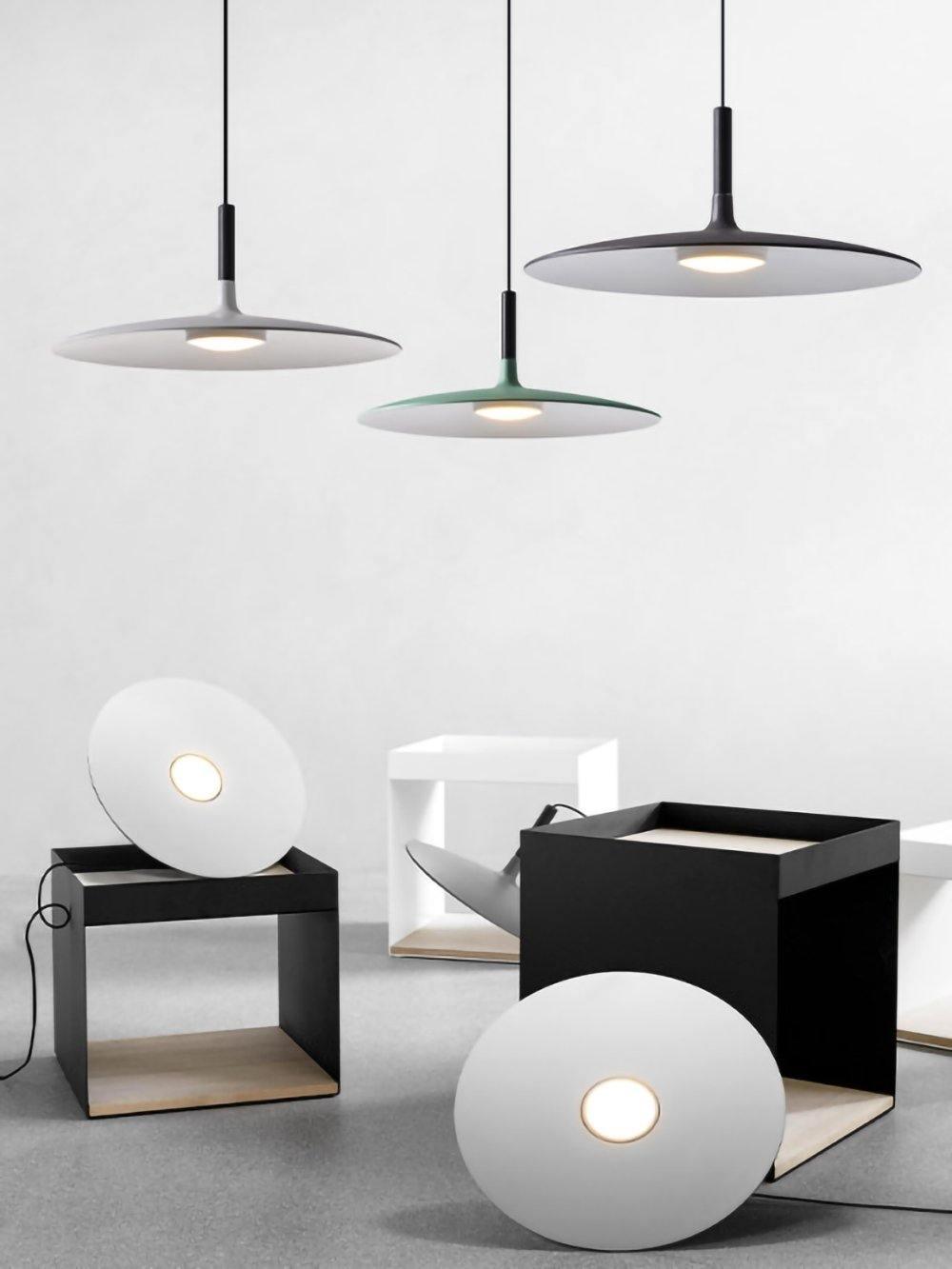 Ardinena Pendant Lamp Aluminum Flat Disc