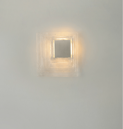 Cleo Glass Water Cube Cascade Sconce