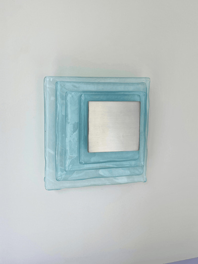 Cleo Glass Water Cube Cascade Sconce