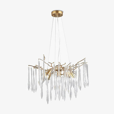 Clove Chandelier Branch Crystal Pendant Sculptural Artistic