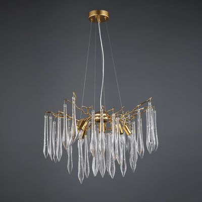 Clove Chandelier Branch Crystal Pendant Sculptural Artistic