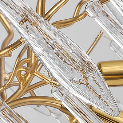 Clove Chandelier Branch Crystal Pendant Sculptural Artistic
