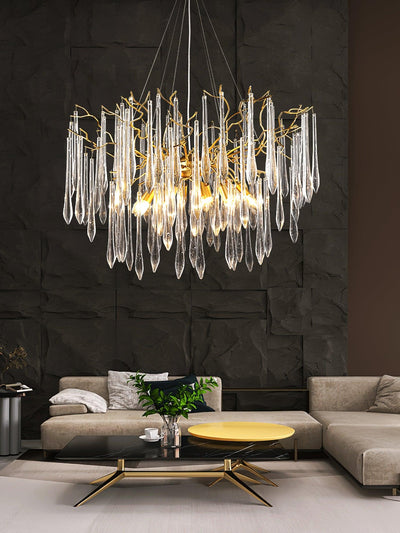 Clove Chandelier Branch Crystal Pendant Sculptural Artistic
