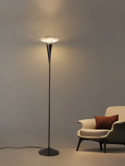 Veloros Cone Alabaster Floor Lamp