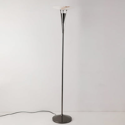Veloros Cone Alabaster Floor Lamp