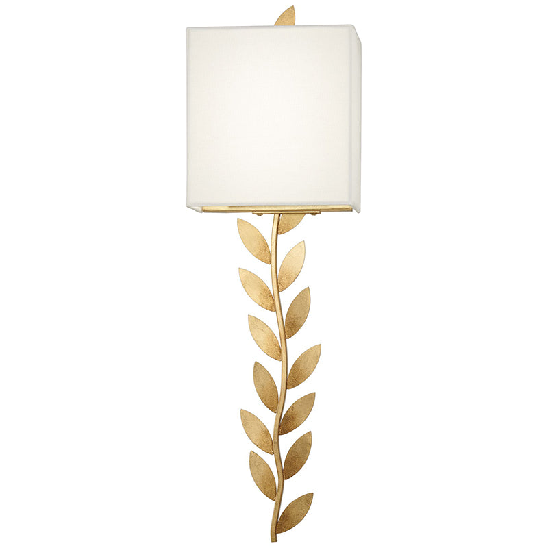 Plotuvyo Modern Minimalist Grove Brass Fabric Metal Wall Lamp