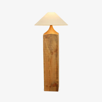 Rustica Timber Column Floor Lamp