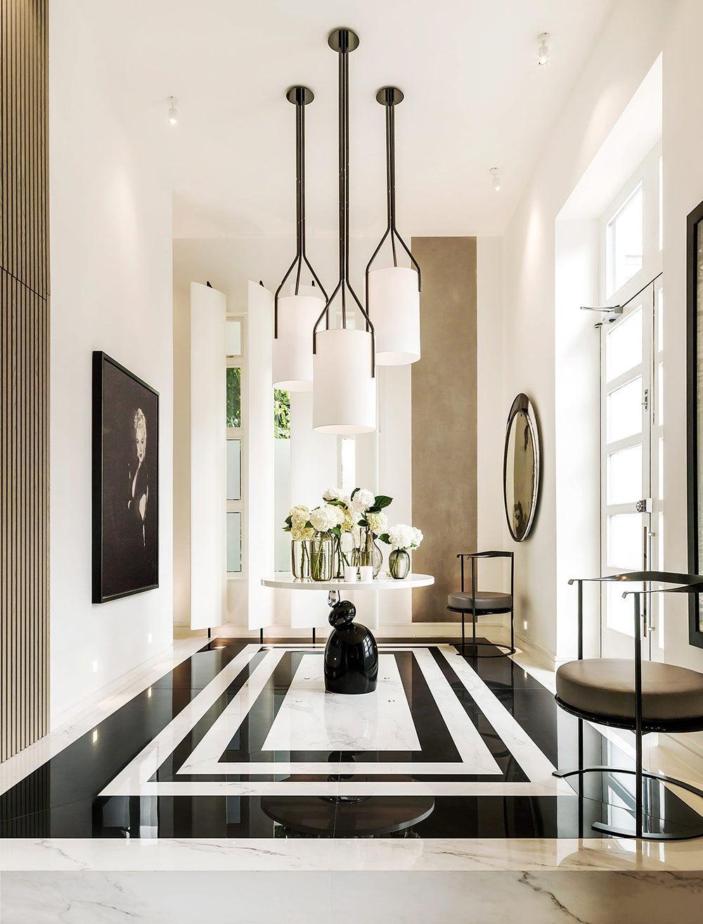 Cex Chandelier LED 3-Lights Brass Modern