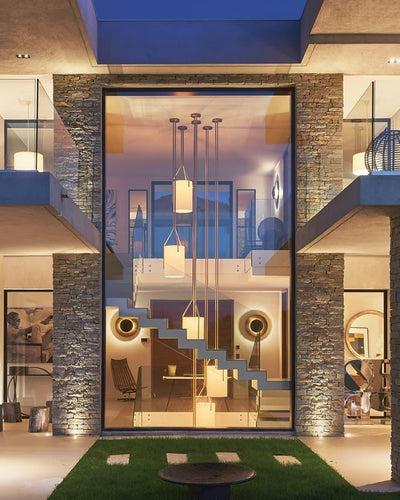 Cex Chandelier LED 3-Lights Brass Modern
