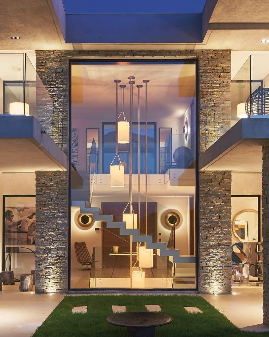 Cex Chandelier LED 3-Lights Brass Modern