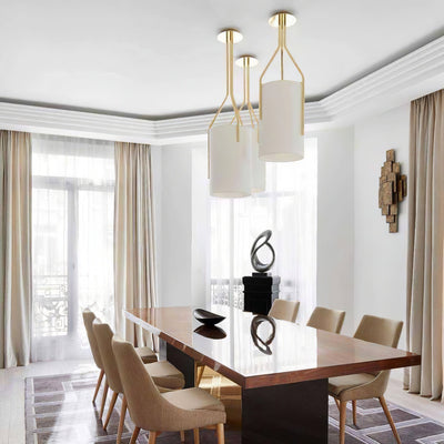 Cex Chandelier LED 3-Lights Brass Modern
