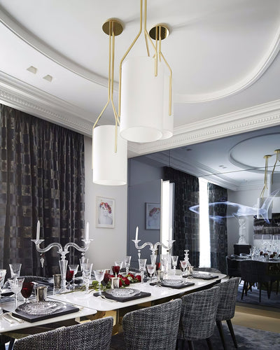 Cex Chandelier LED 3-Lights Brass Modern