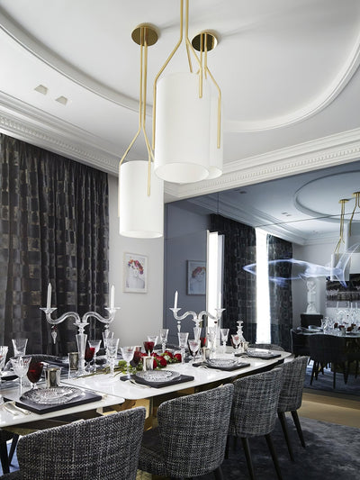Cex Chandelier LED 3-Lights Brass Modern