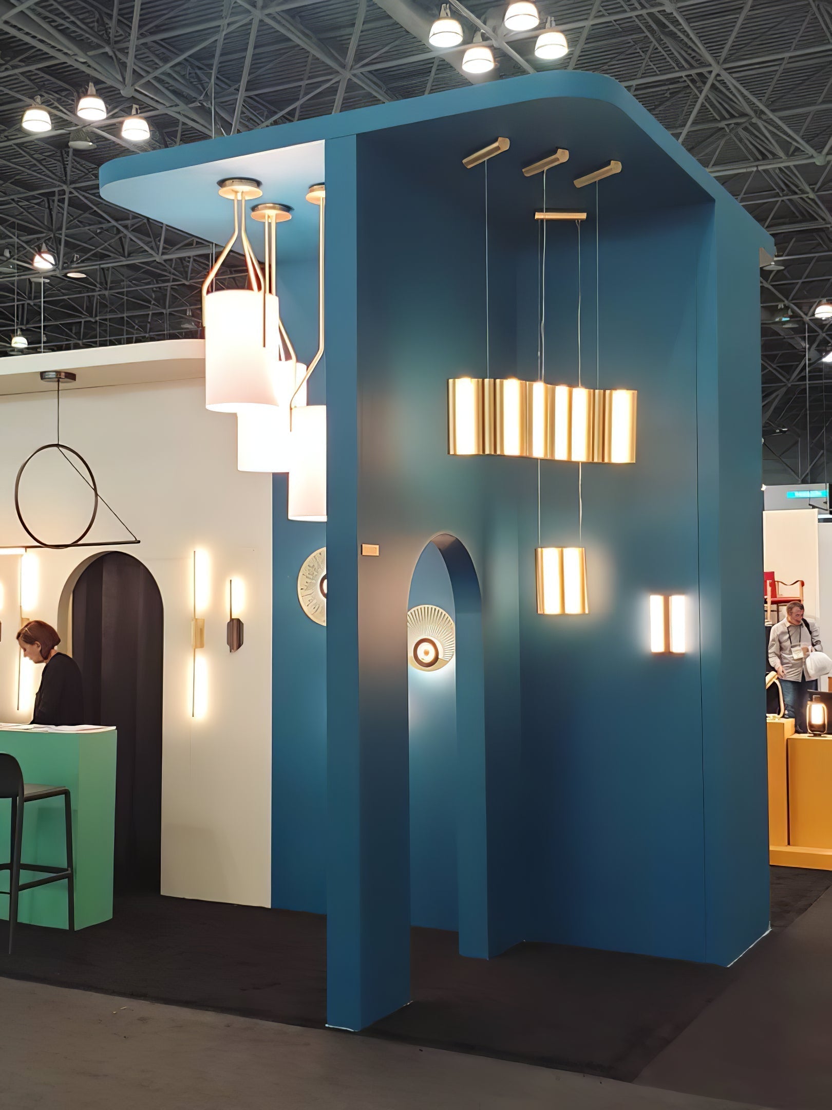 Cex Chandelier LED 3-Lights Brass Modern