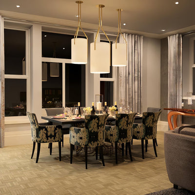 Cex Chandelier LED 3-Lights Brass Modern