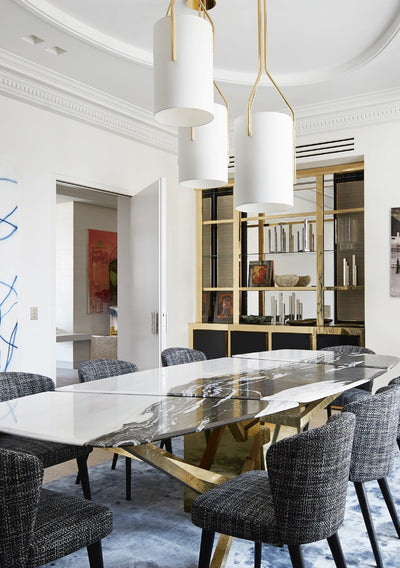 Cex Chandelier LED 3-Lights Brass Modern