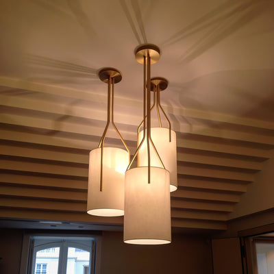 Cex Chandelier LED 3-Lights Brass Modern