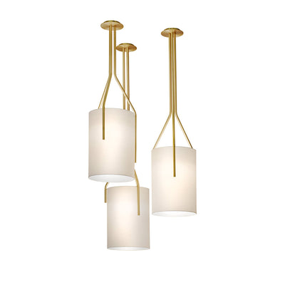 Cex Chandelier LED 3-Lights Brass Modern